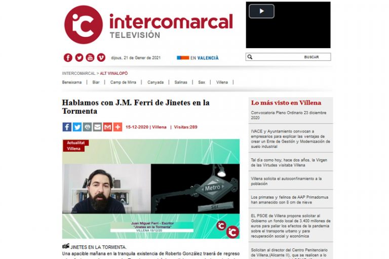 Entrevista en Intercomarcal Televisión