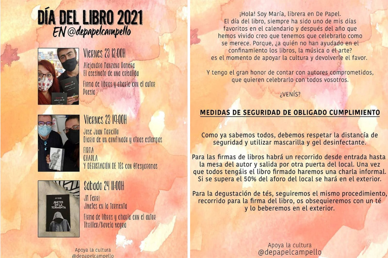 Firma de libros en Campello: Librería De Papel