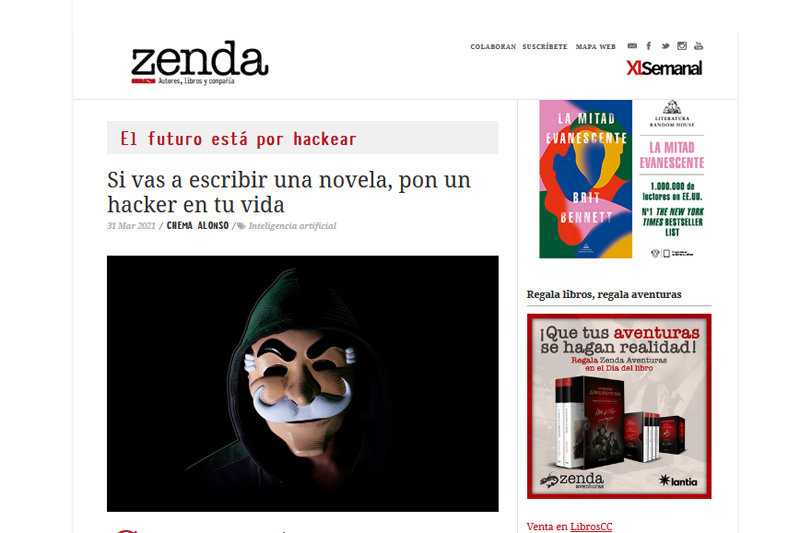 Zenda Libros: el futuro está por hackear