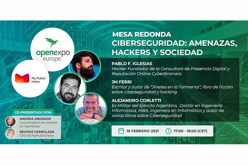 «Ciberseguridad, hackers y sociedad» MESA REDONDA DE OPEN EXPO EUROPE