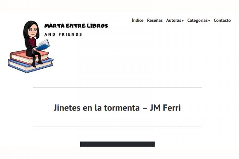 Marta entre libros - reseña JINETES EN LA TORMENTA
